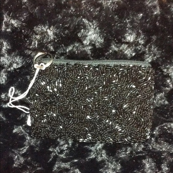 NWT Emoji Beaded Sunglasses BK Coin Purse Keyring - Picture 2 of 4